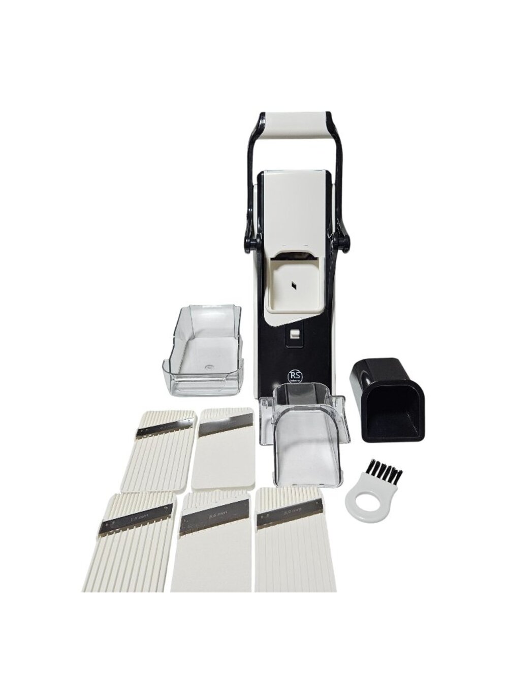 Multi Blade Mandoline Slicer Food Catcher Accessories Adjustable Thickness